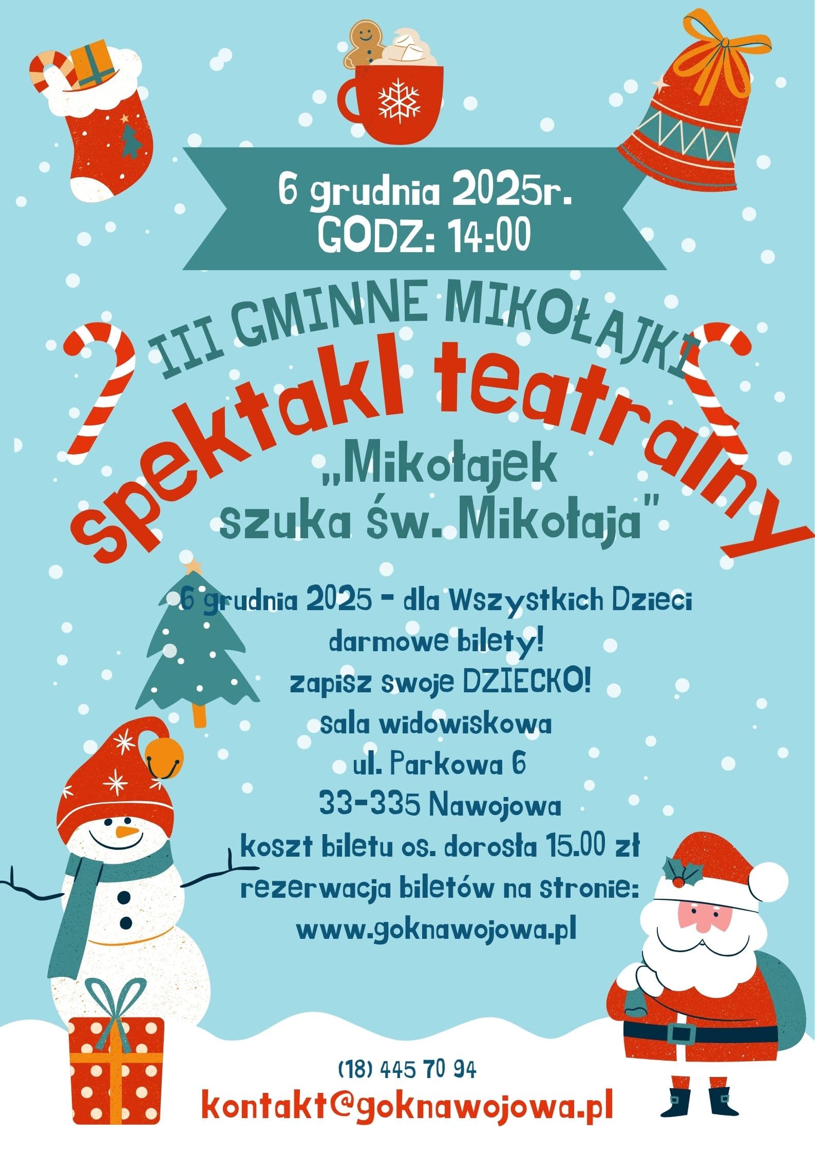 Spektakl teatralny Mikołajek szuka św. Mikołaju